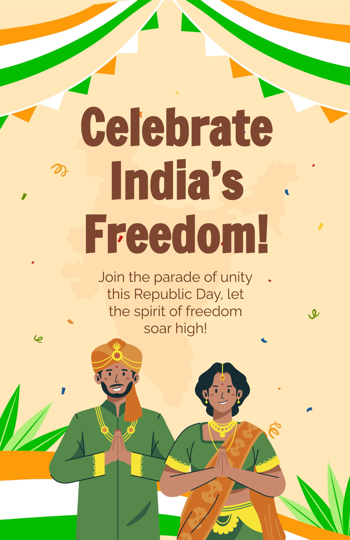 Indian Republic Day Poster Template