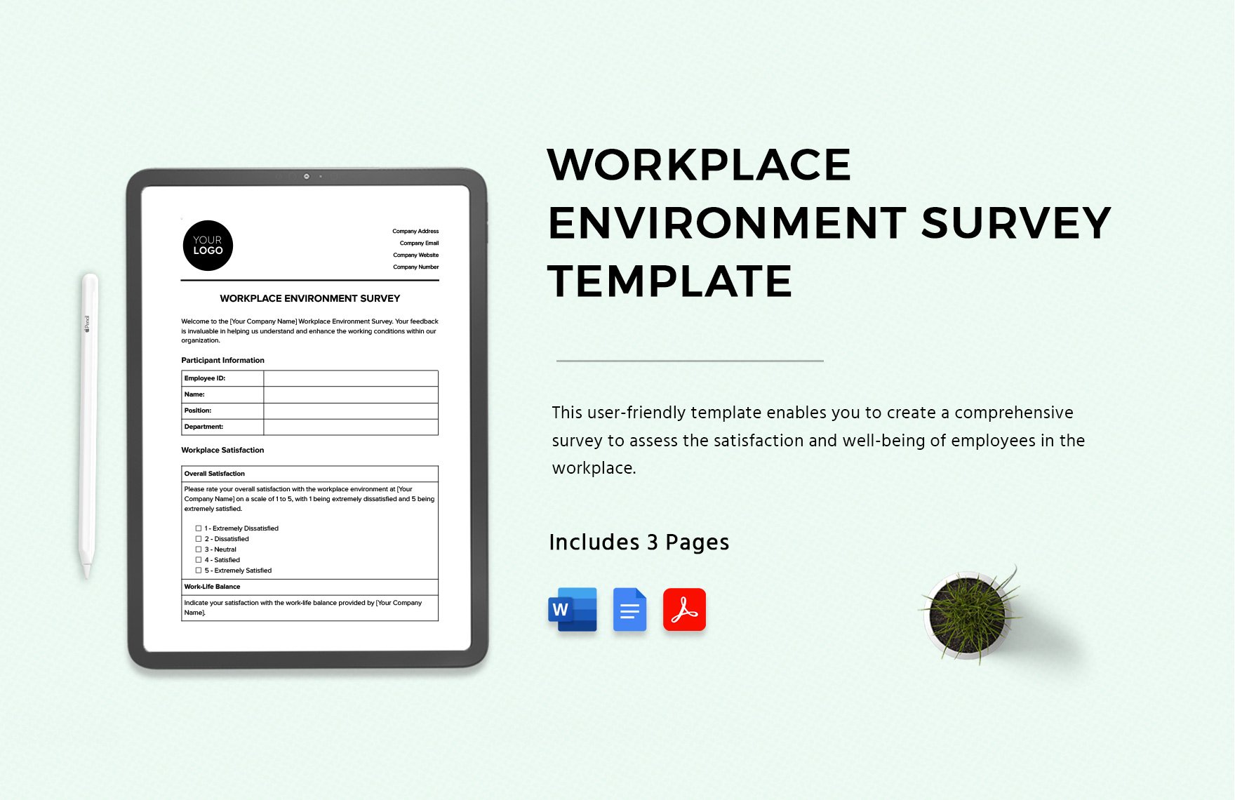 Workplace Environment Survey Template
