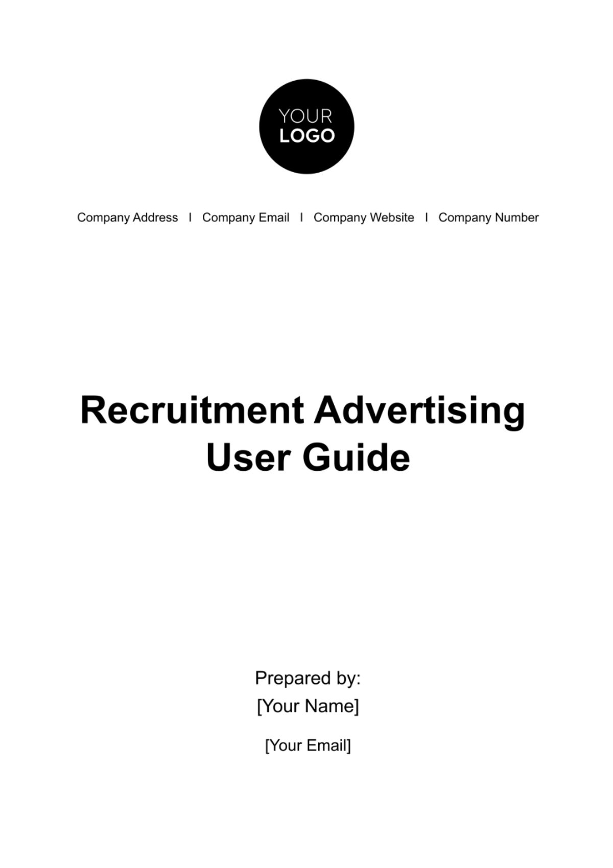 Recruitment Advertising User Guide HR Template - Edit Online & Download