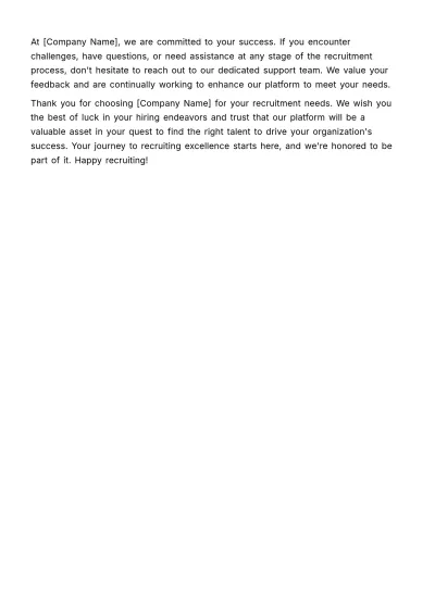Free Recruitment Advertising User Guide HR Template to Edit Online