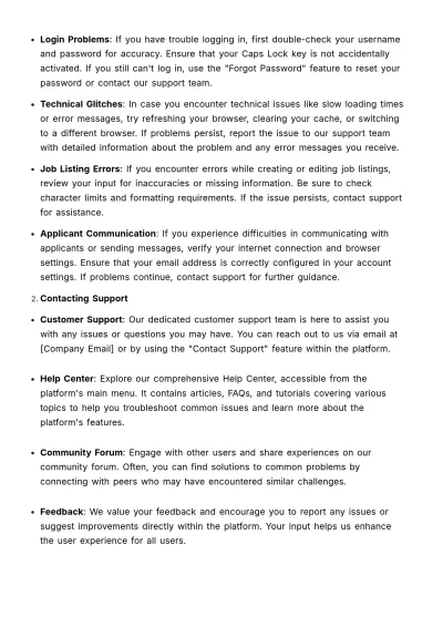 Free Recruitment Advertising User Guide HR Template to Edit Online