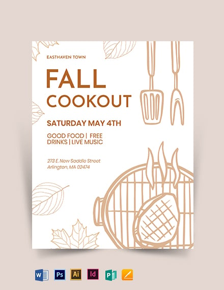 FREE Cookout Flyer Template Download in Word Google Docs