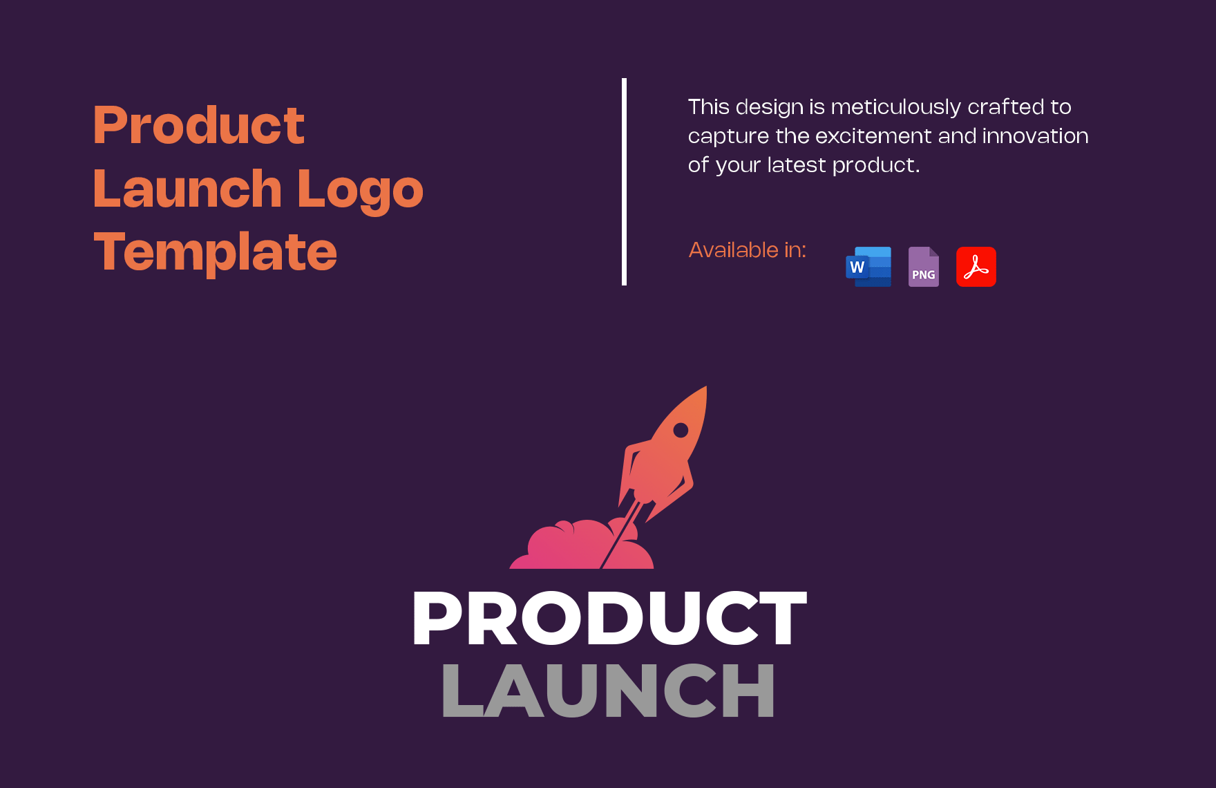 Product Launch Logo Template