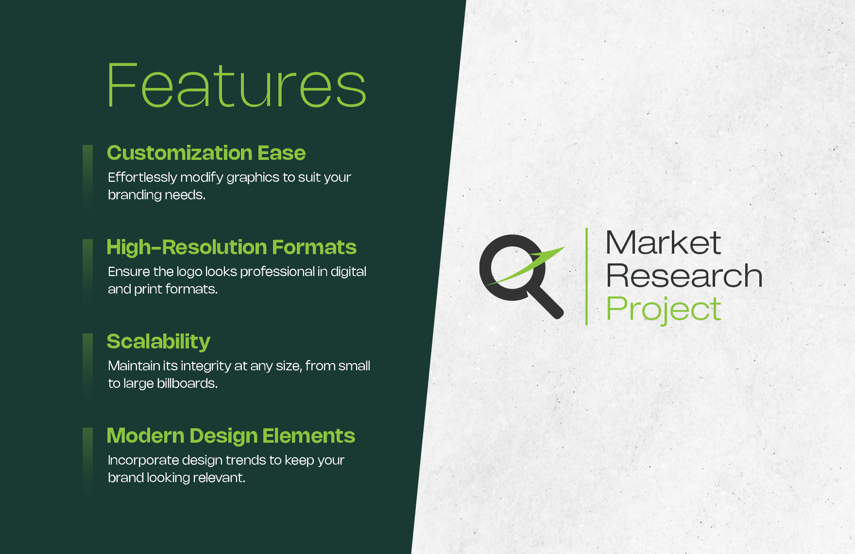 Market Research Project Logo Template