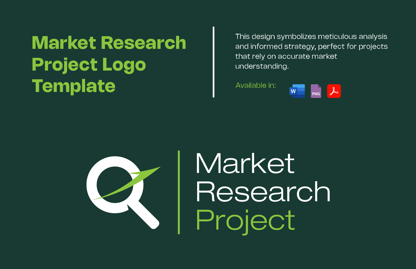 Market Research Project Logo Template