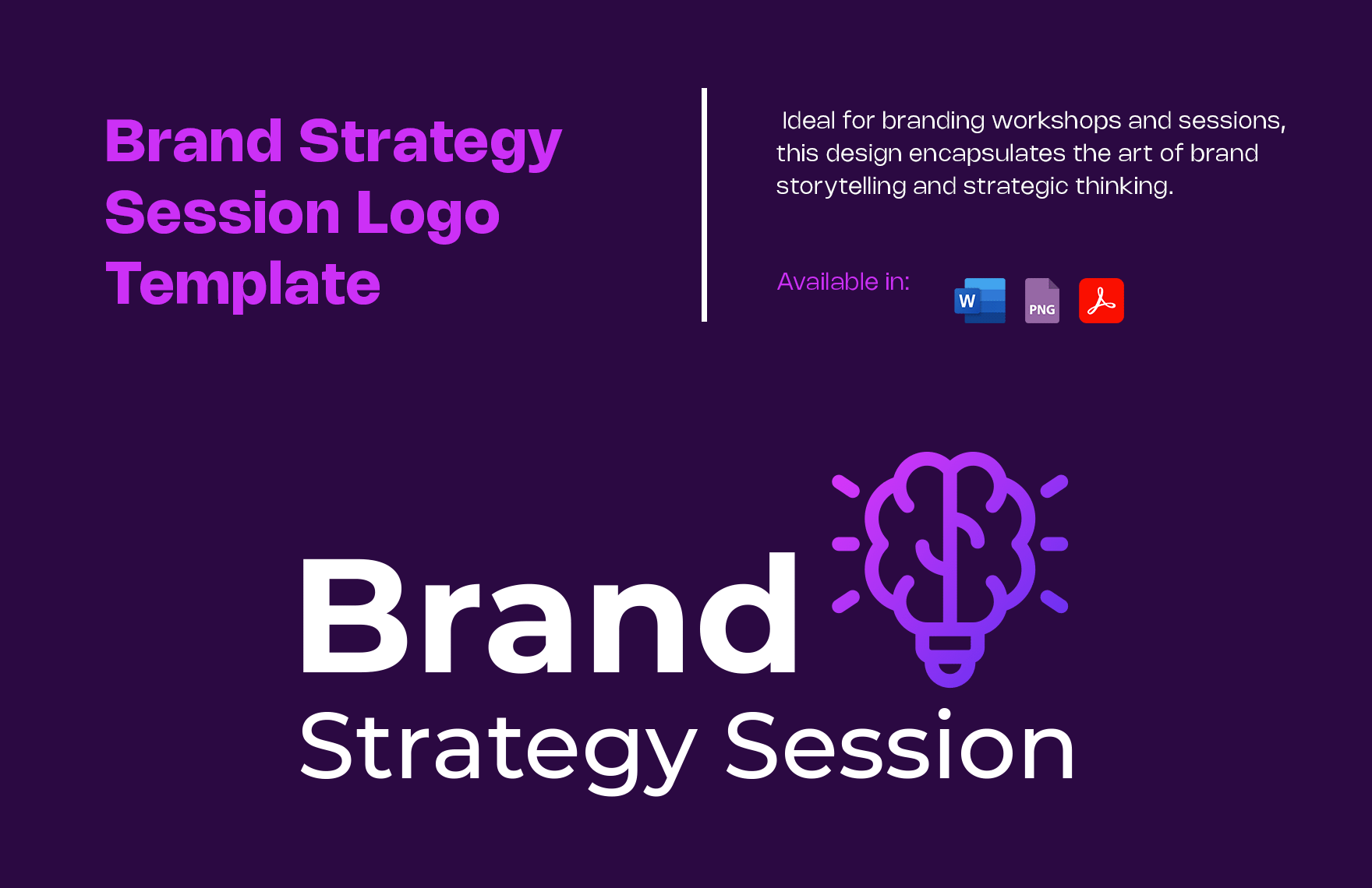 Brand Strategy Session Logo Template