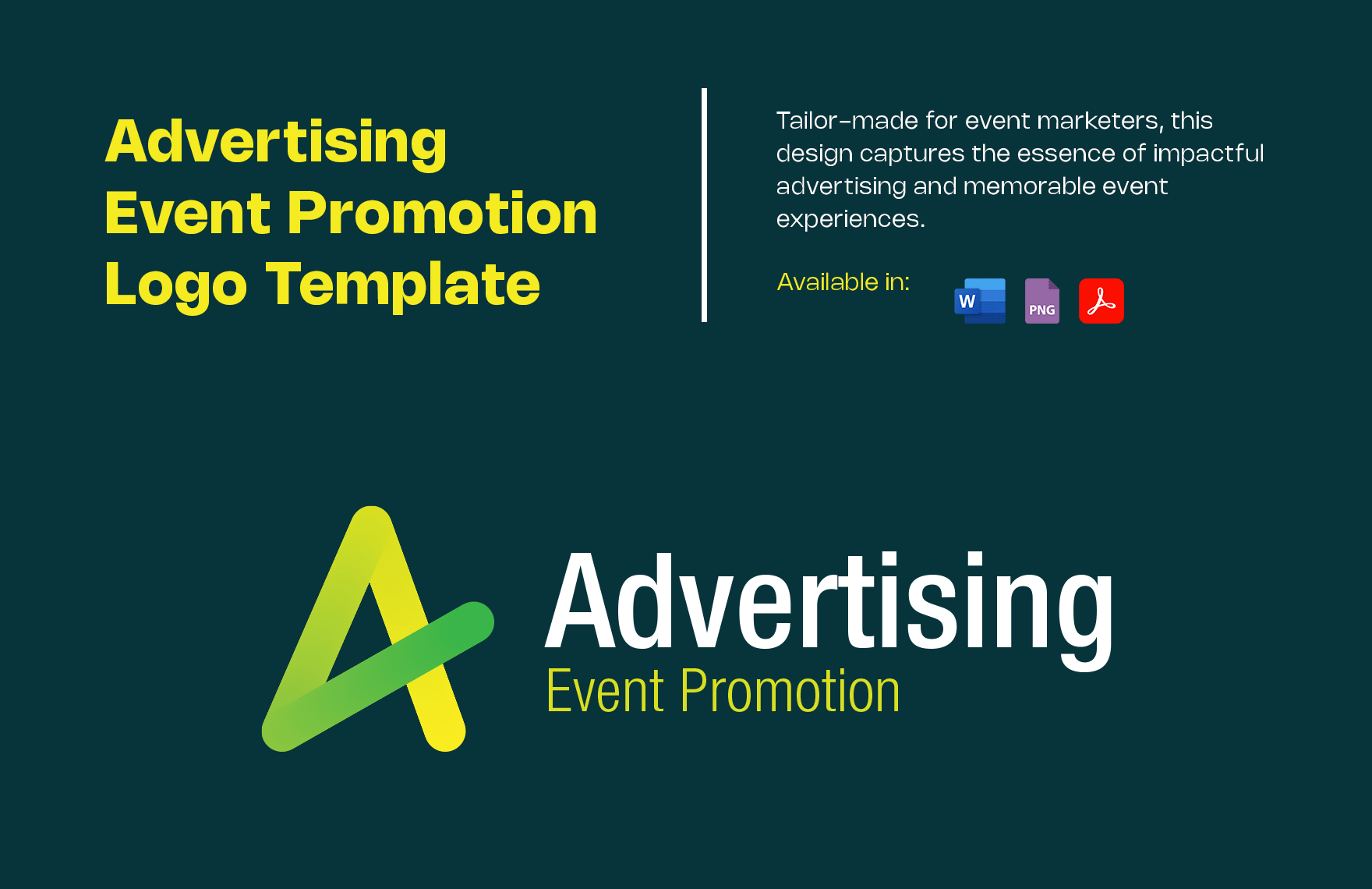 Advertising Event Promotion Logo Template