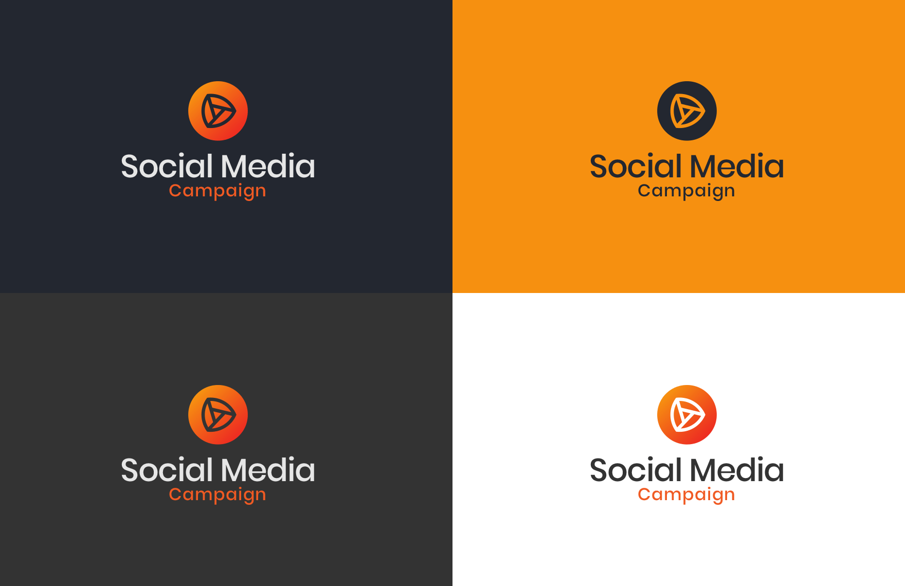 Social Media Campaign Logo Template