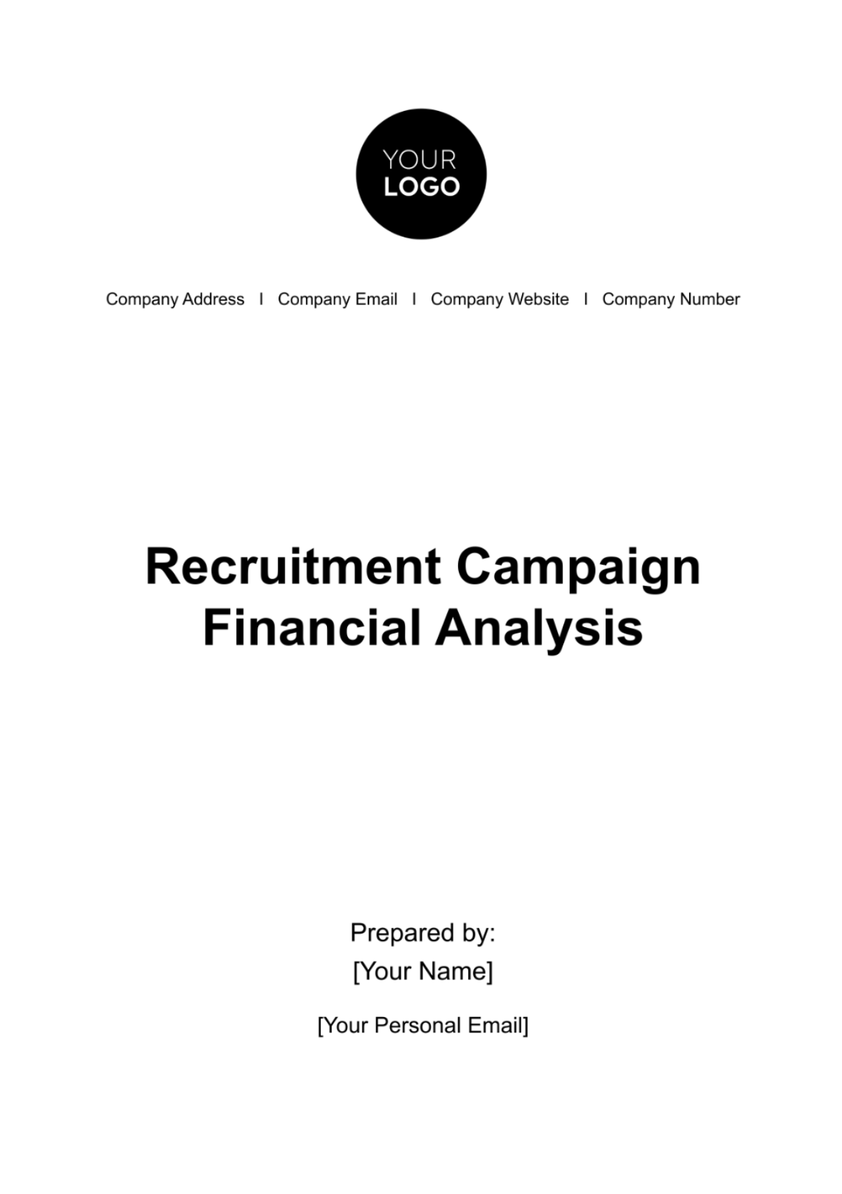 Recruitment Campaign Financial Analysis HR Template - Edit Online & Download