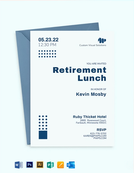 24+ Retirement Invitation Word Templates - Free Downloads | Template.net