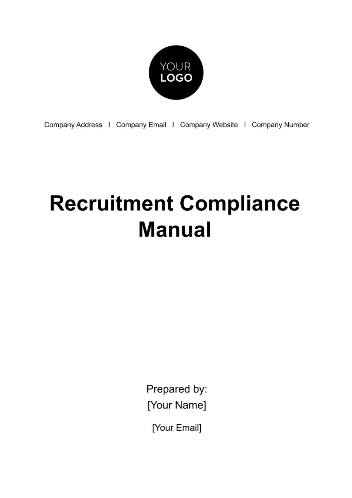 Recruitment Compliance Manual HR Template
