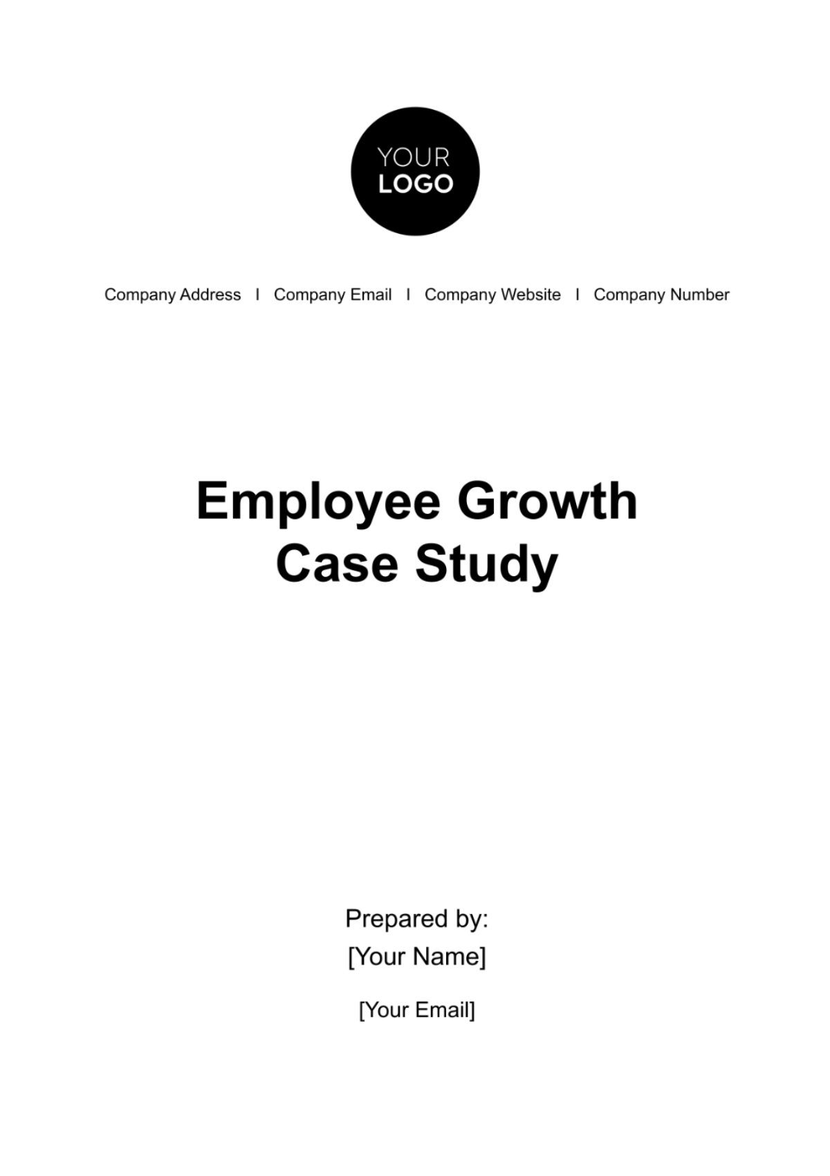 Free Employee Growth Case Study HR Template