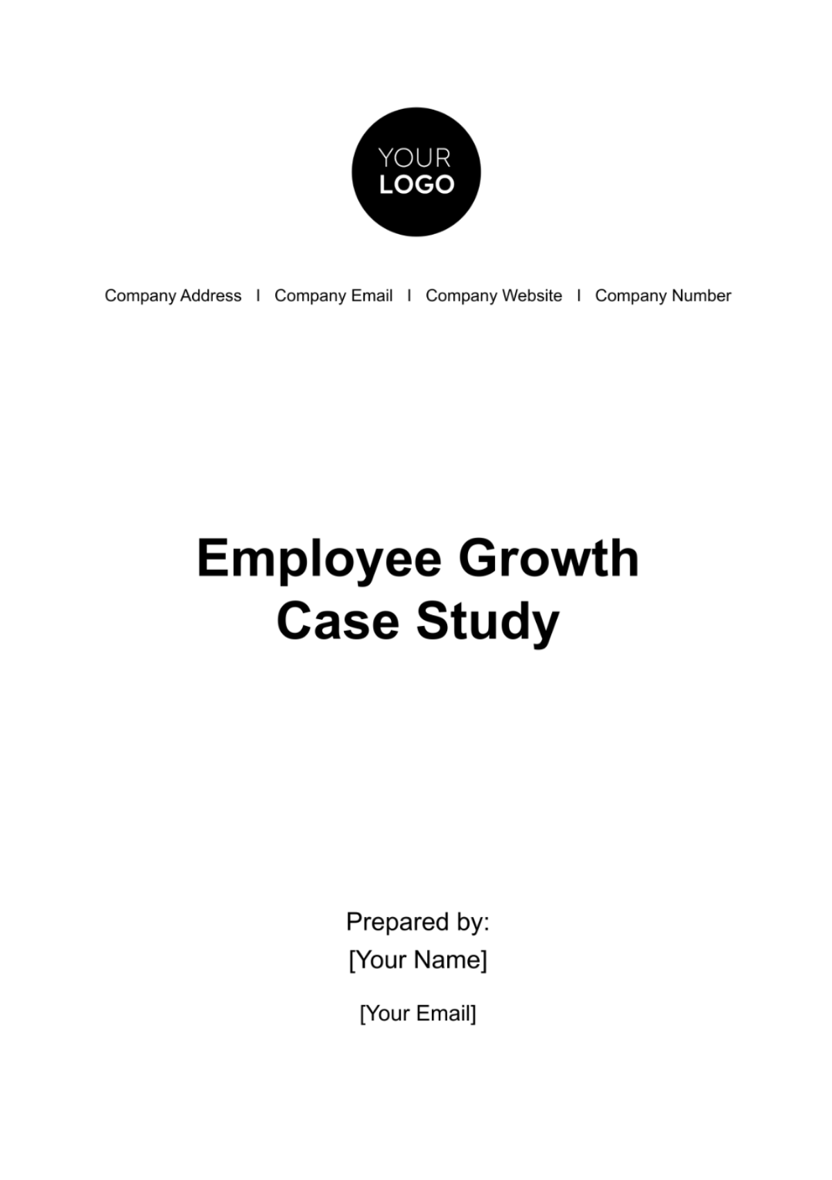 Employee Growth Case Study HR Template - Edit Online & Download