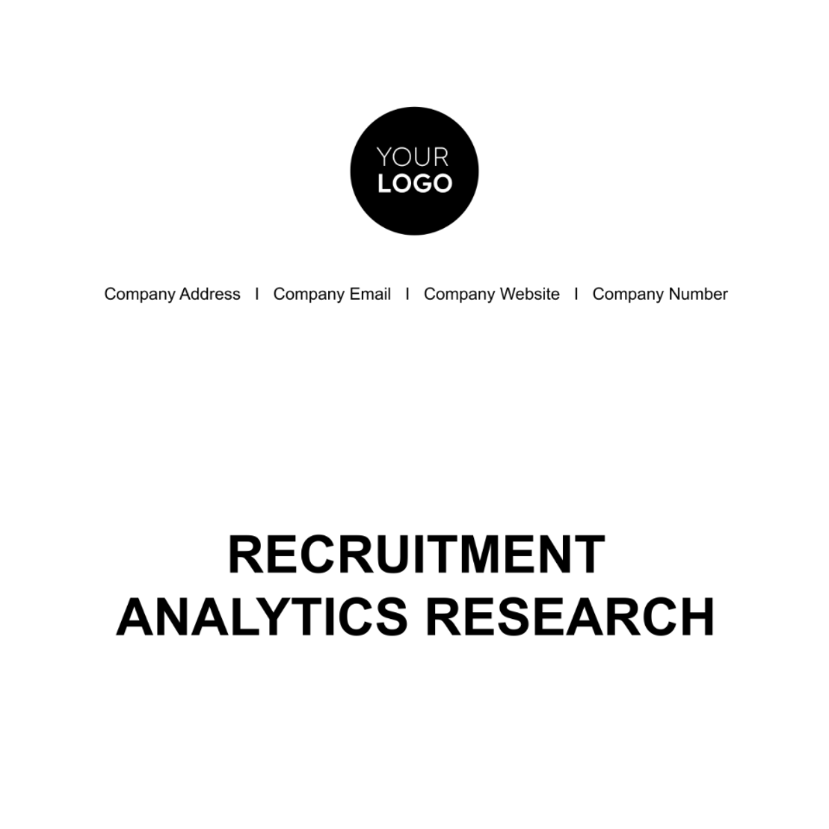 Recruitment Analytics Research HR Template