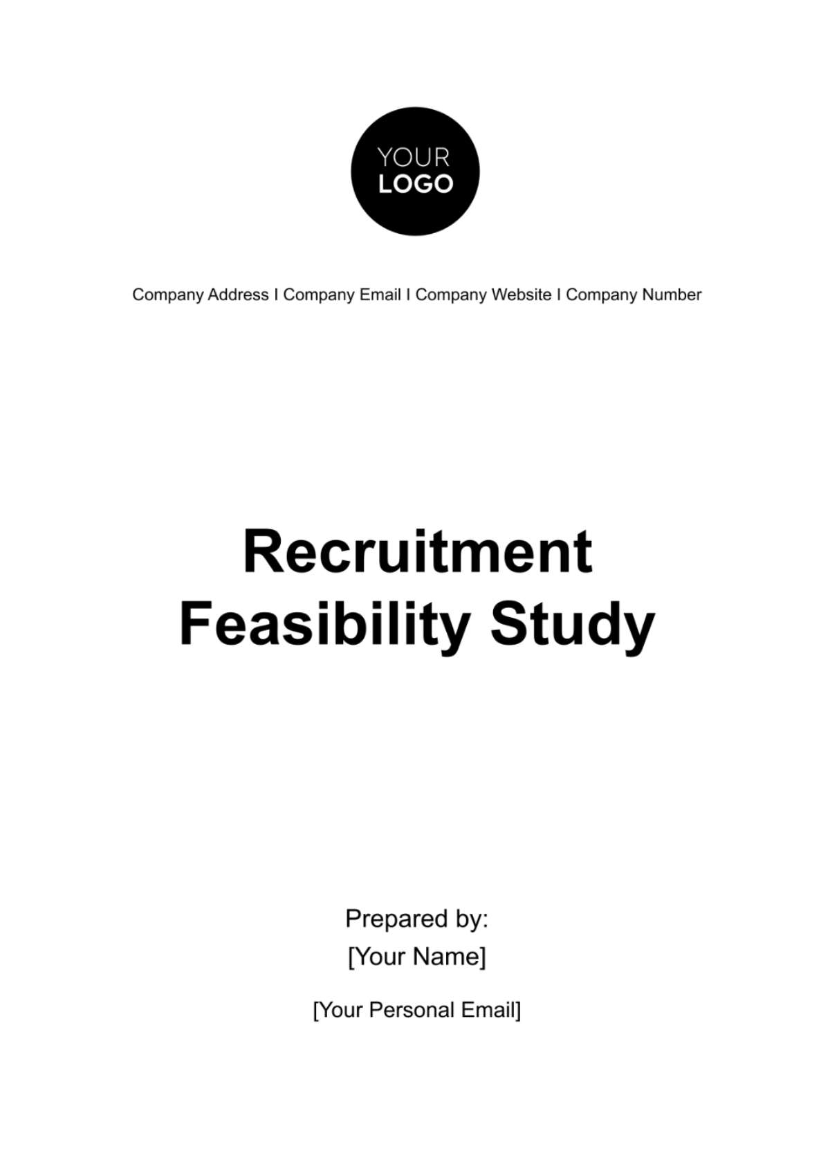 Recruitment Feasibility Study HR Template - Edit Online & Download