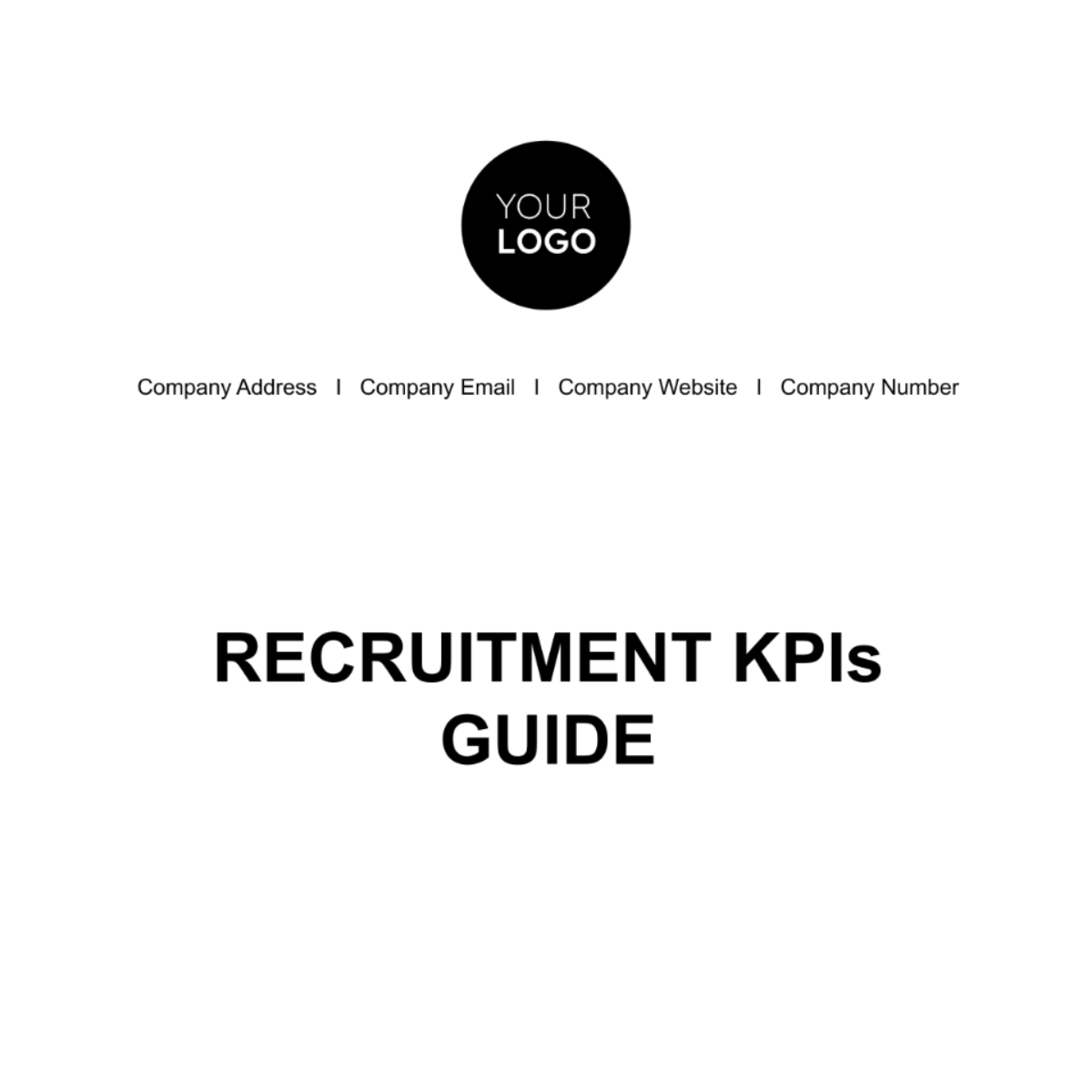 Recruitment KPIs Guide HR Template
