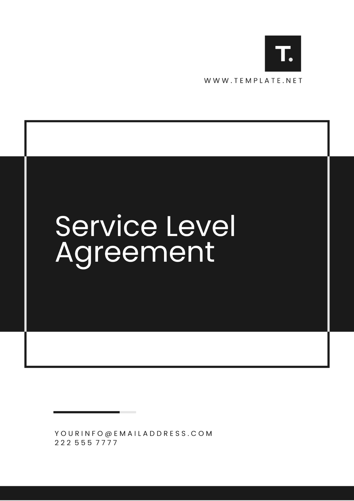 Free Service Level Agreement Template