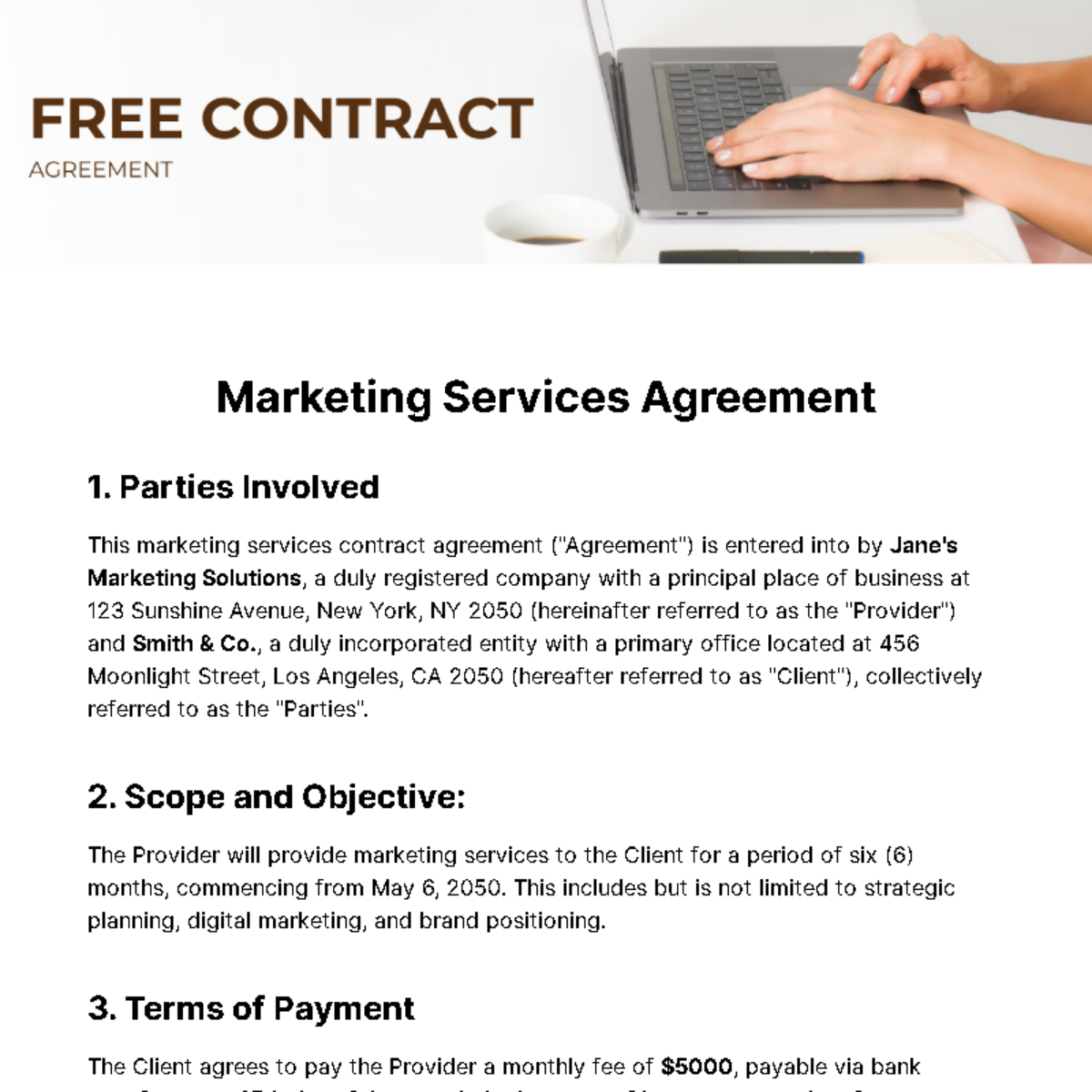Free Contract Agreement Template