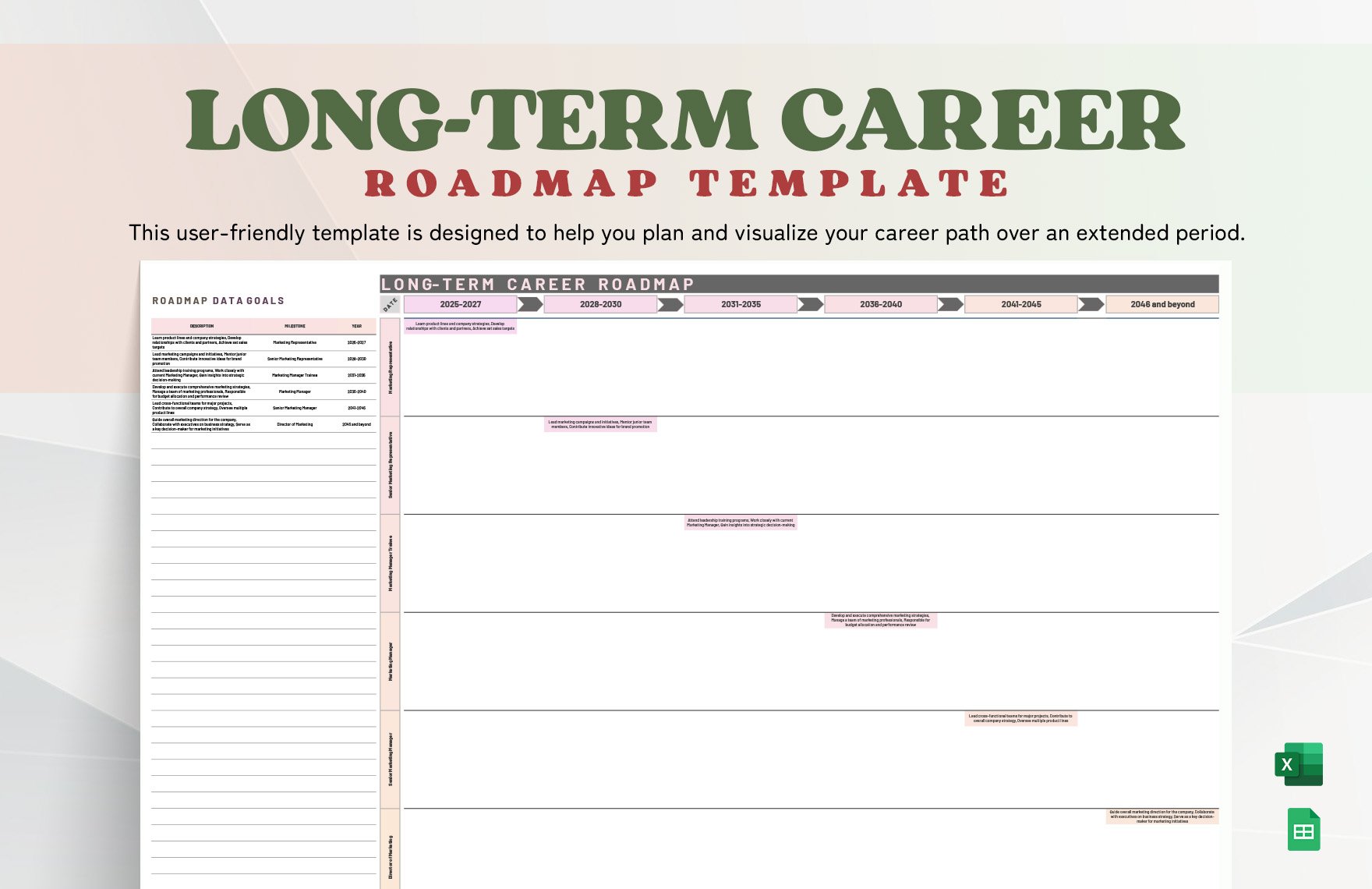 Long-Term Career Roadmap Template