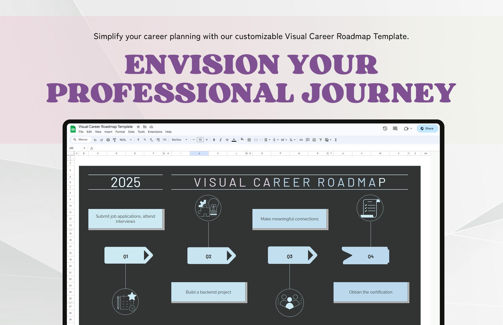 Visual Career Roadmap Template