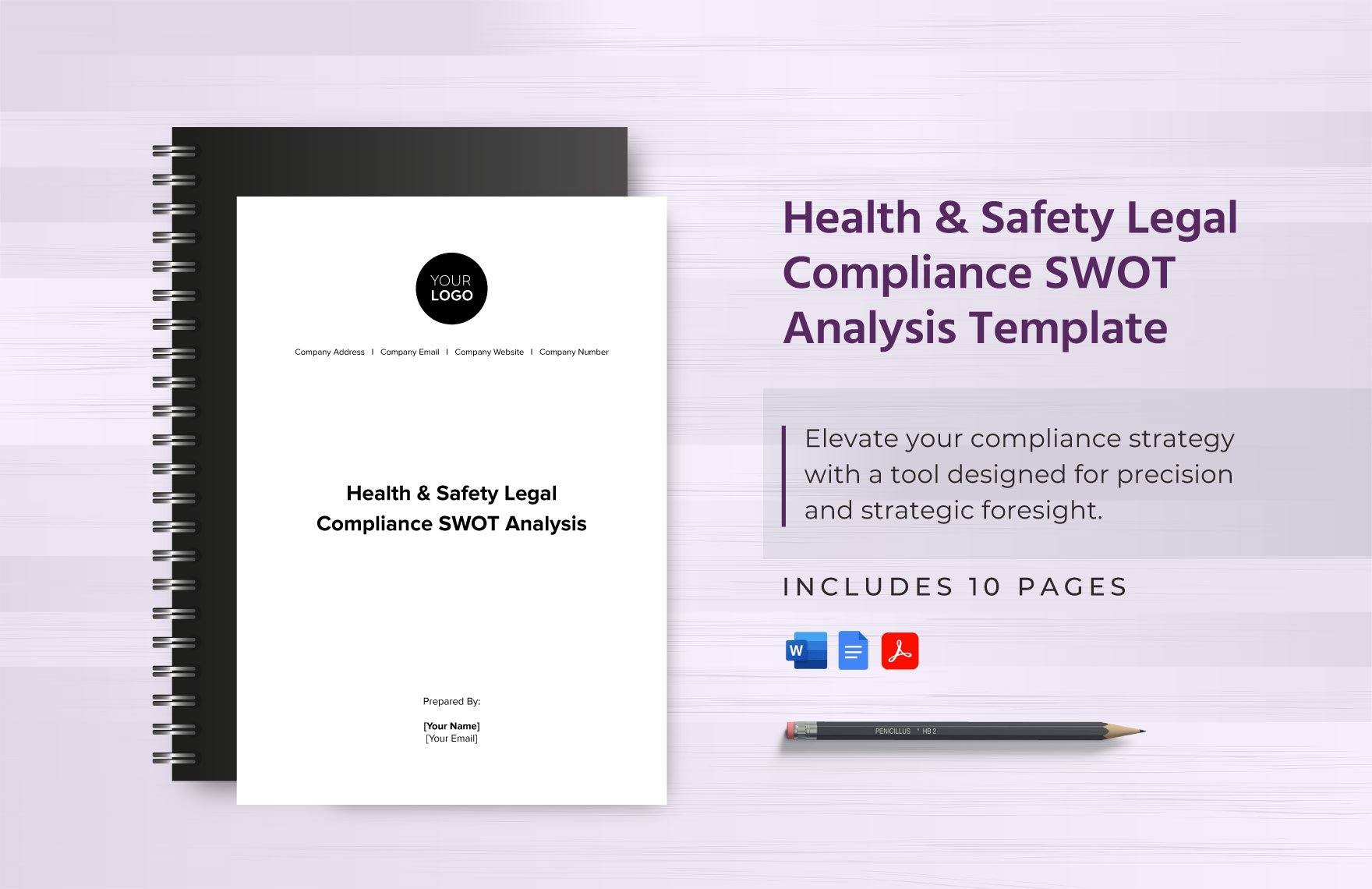 Health & Safety Legal Compliance SWOT Analysis Template