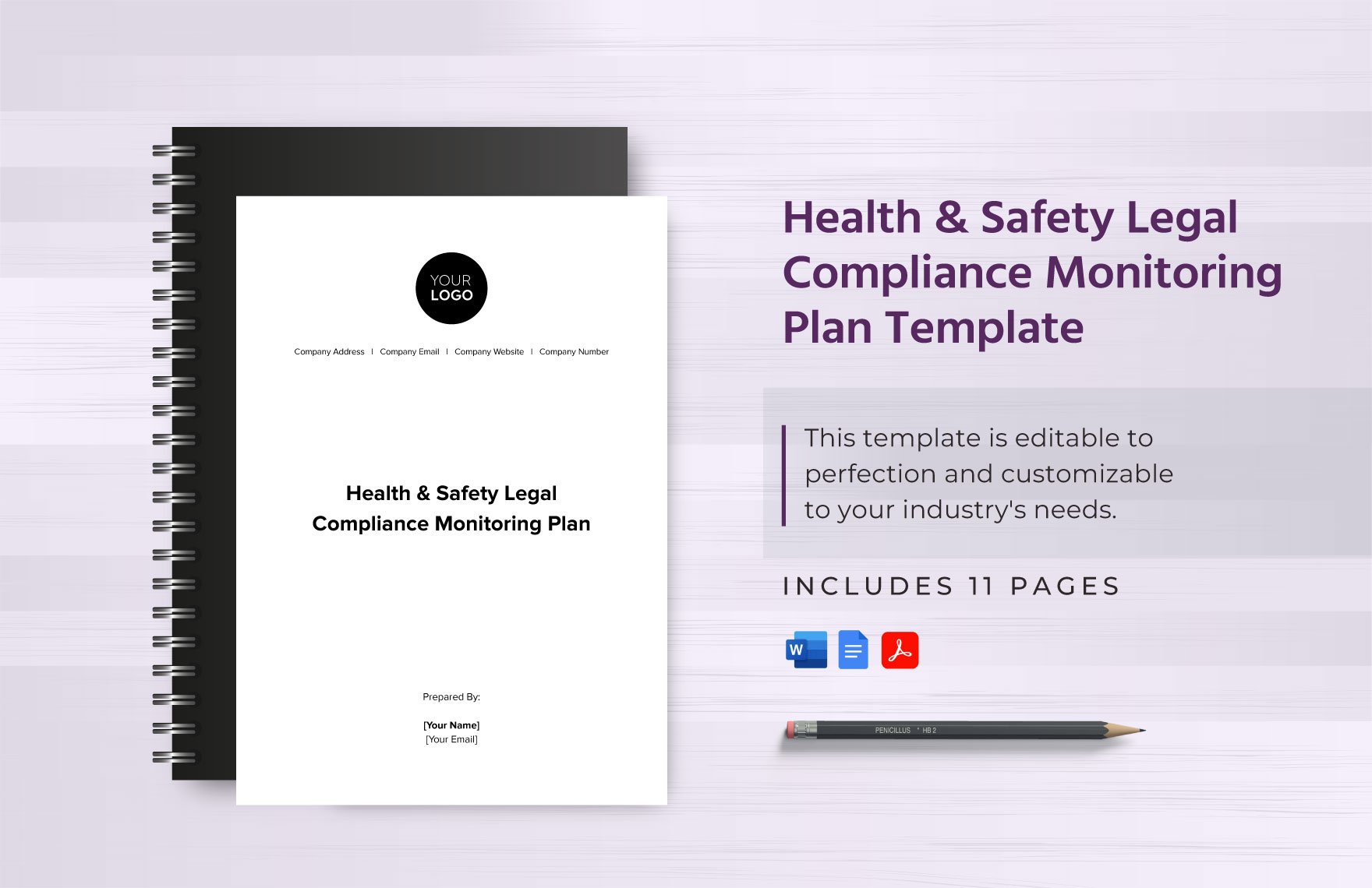 Health & Safety Legal Compliance Monitoring Plan Template