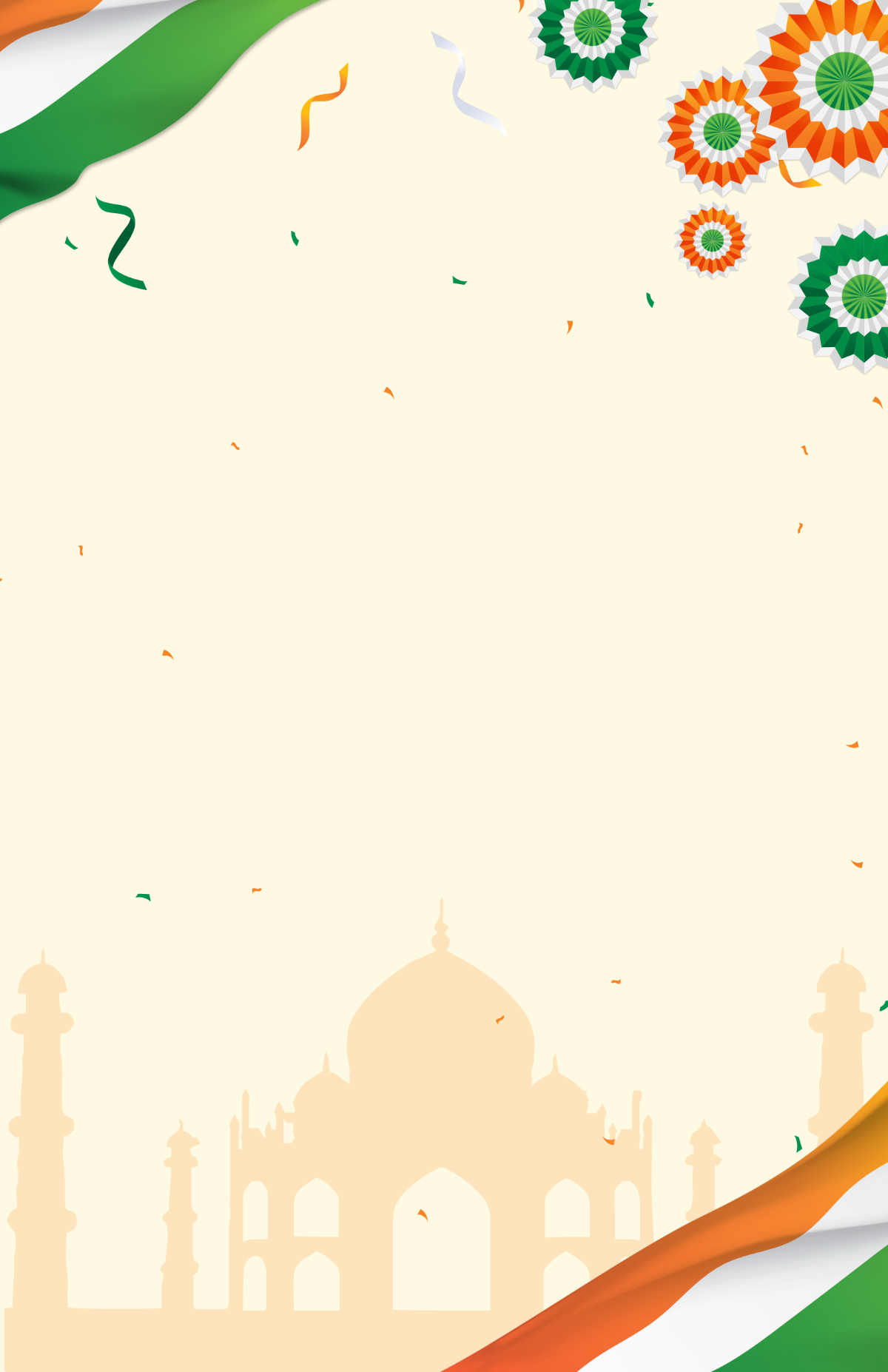 Republic Day Poster Background Template
