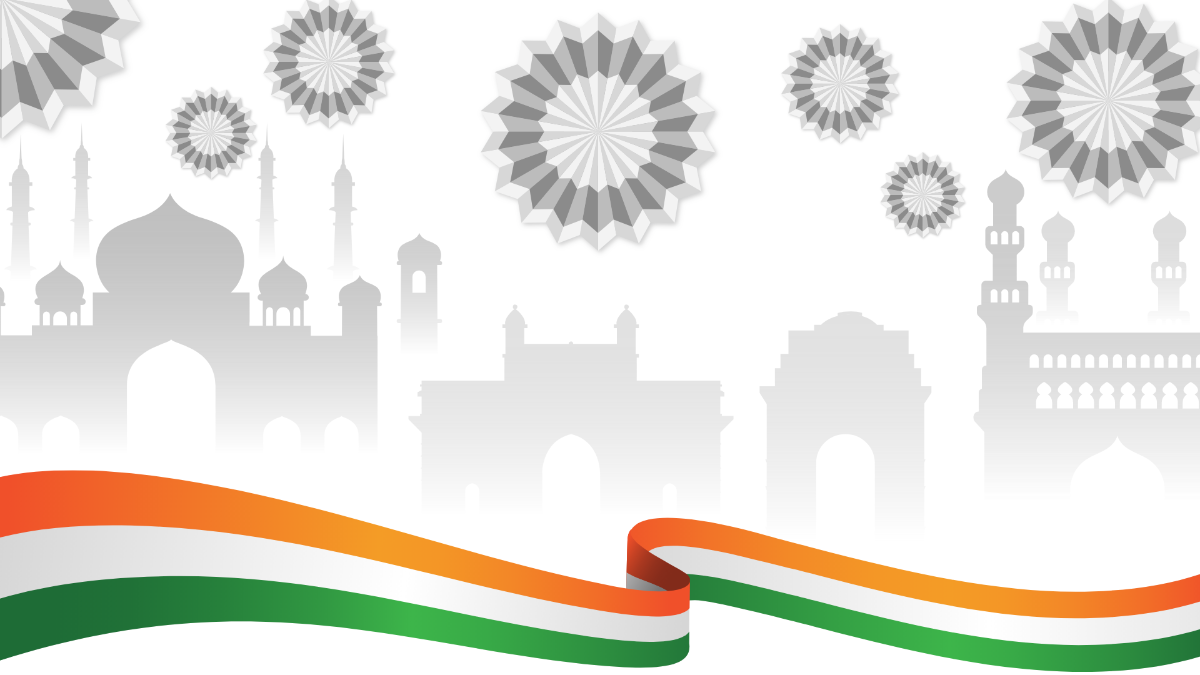 Happy Republic Day White Background Template