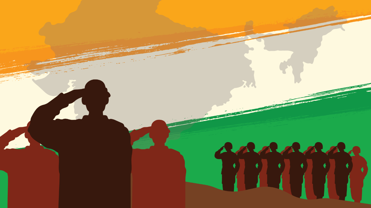 Republic Day Army Background Template