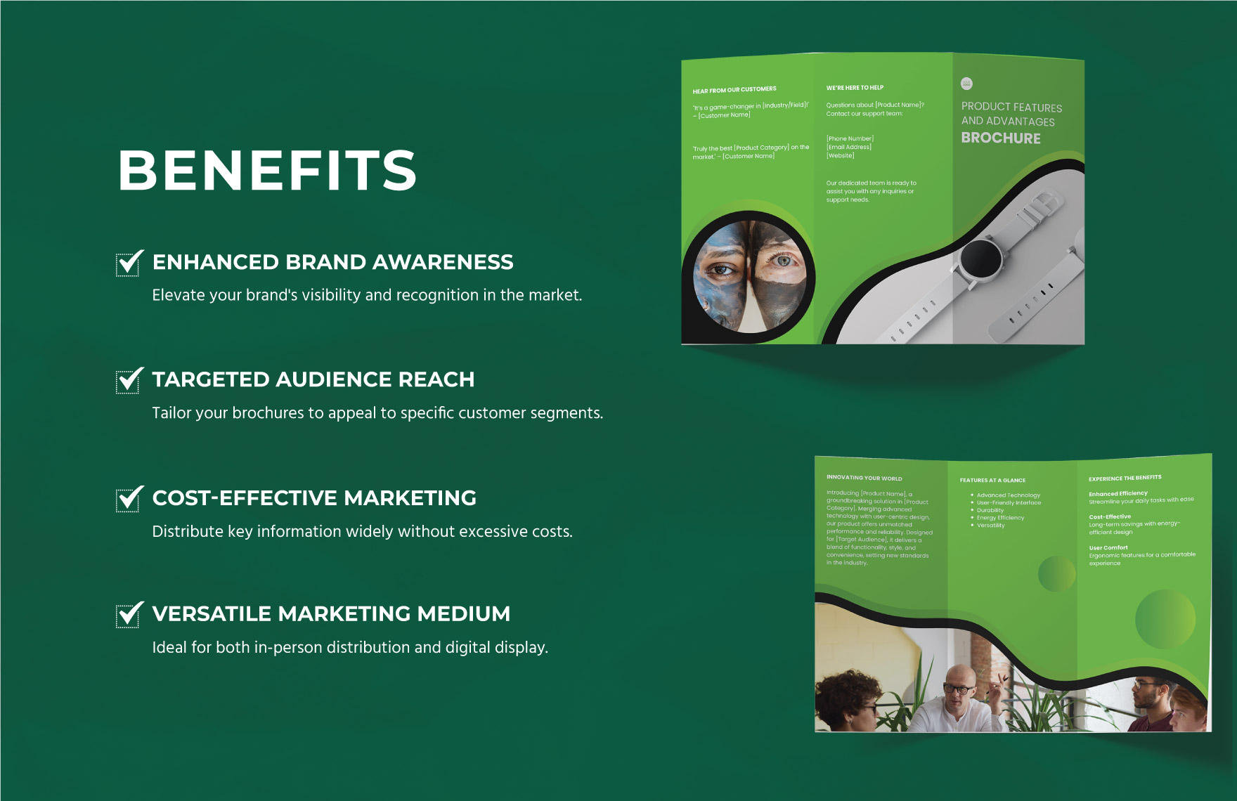 Product Features and Advantages Brochure Template