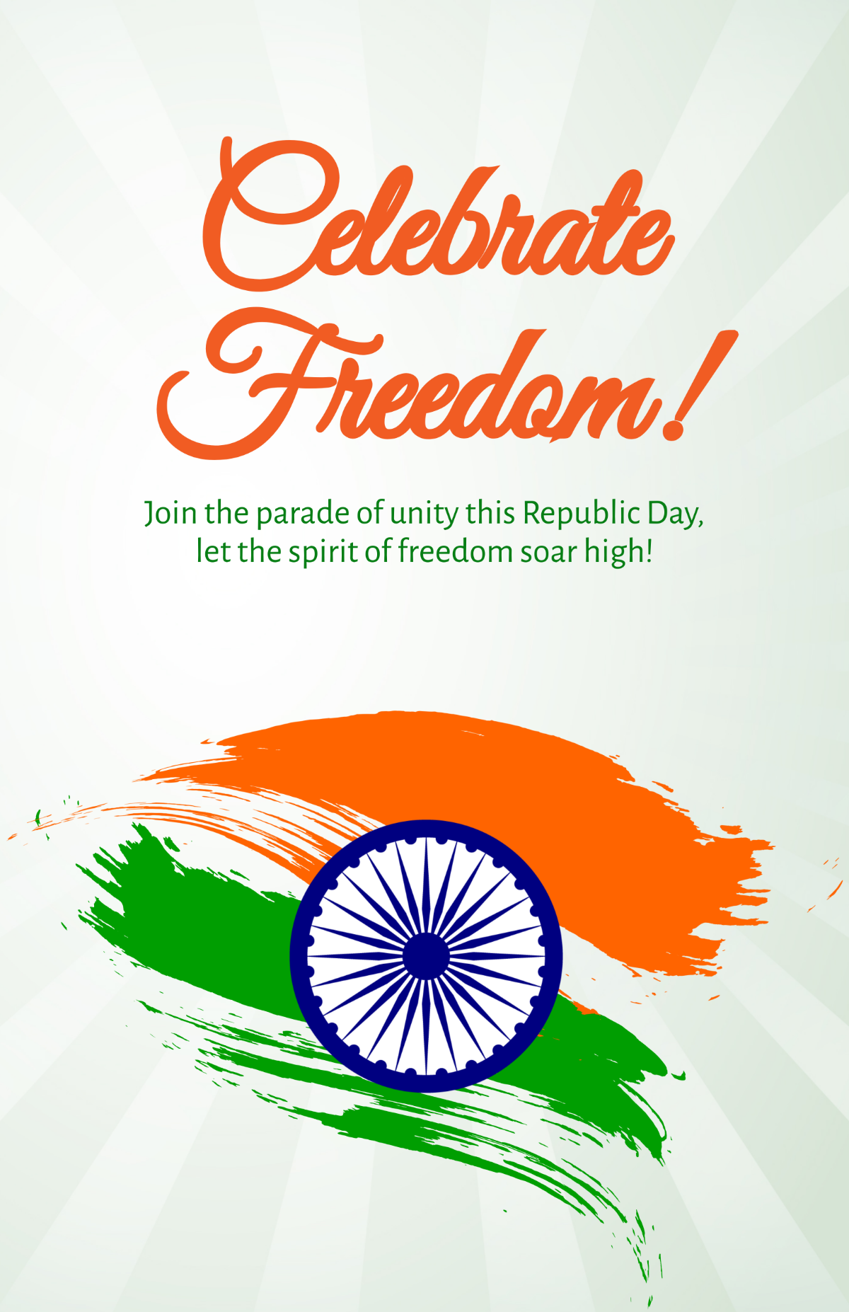 Beautiful Republic Day Poster Template