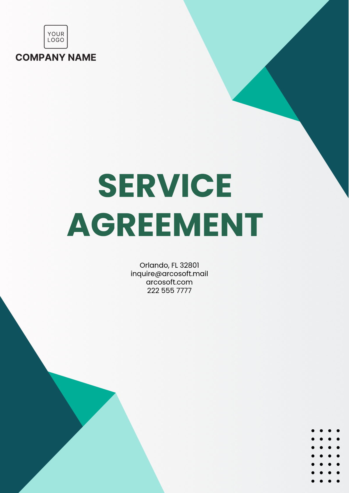 Service Agreement Template - Edit Online & Download