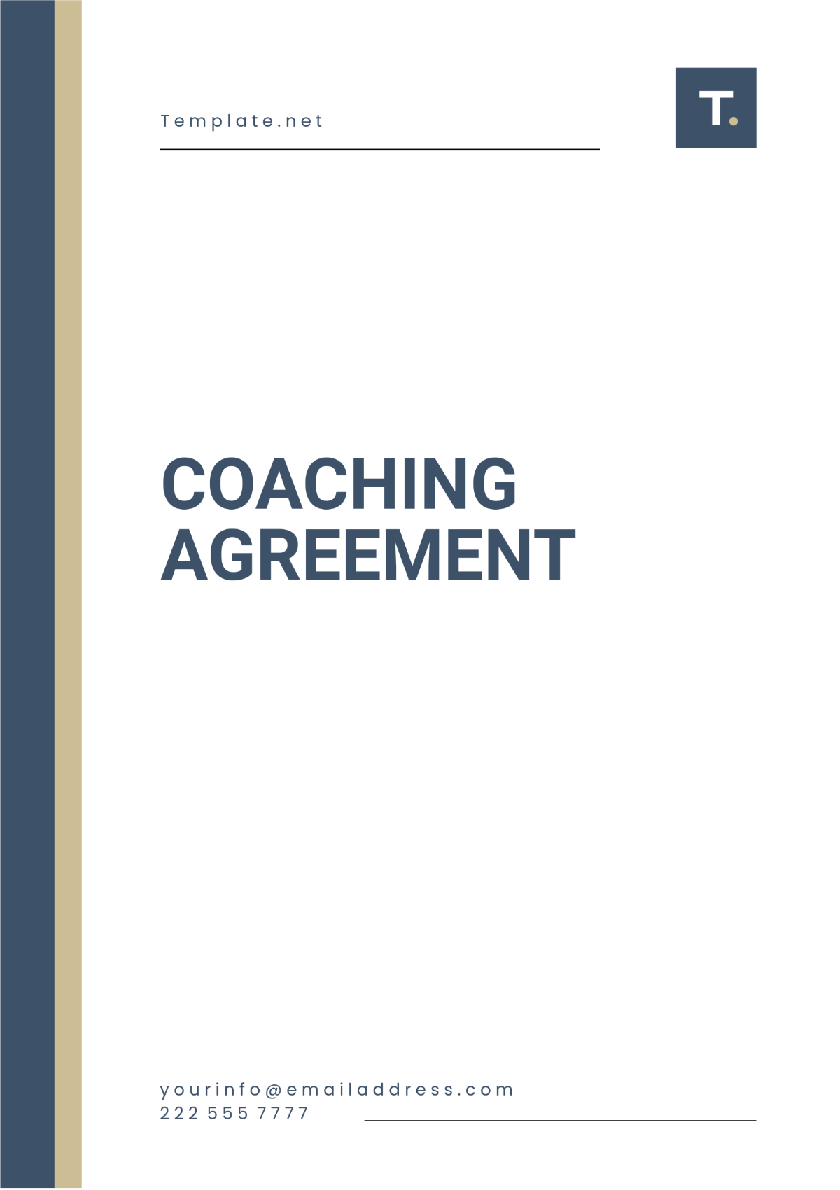 Coaching Agreement Outline Template - Edit Online & Download