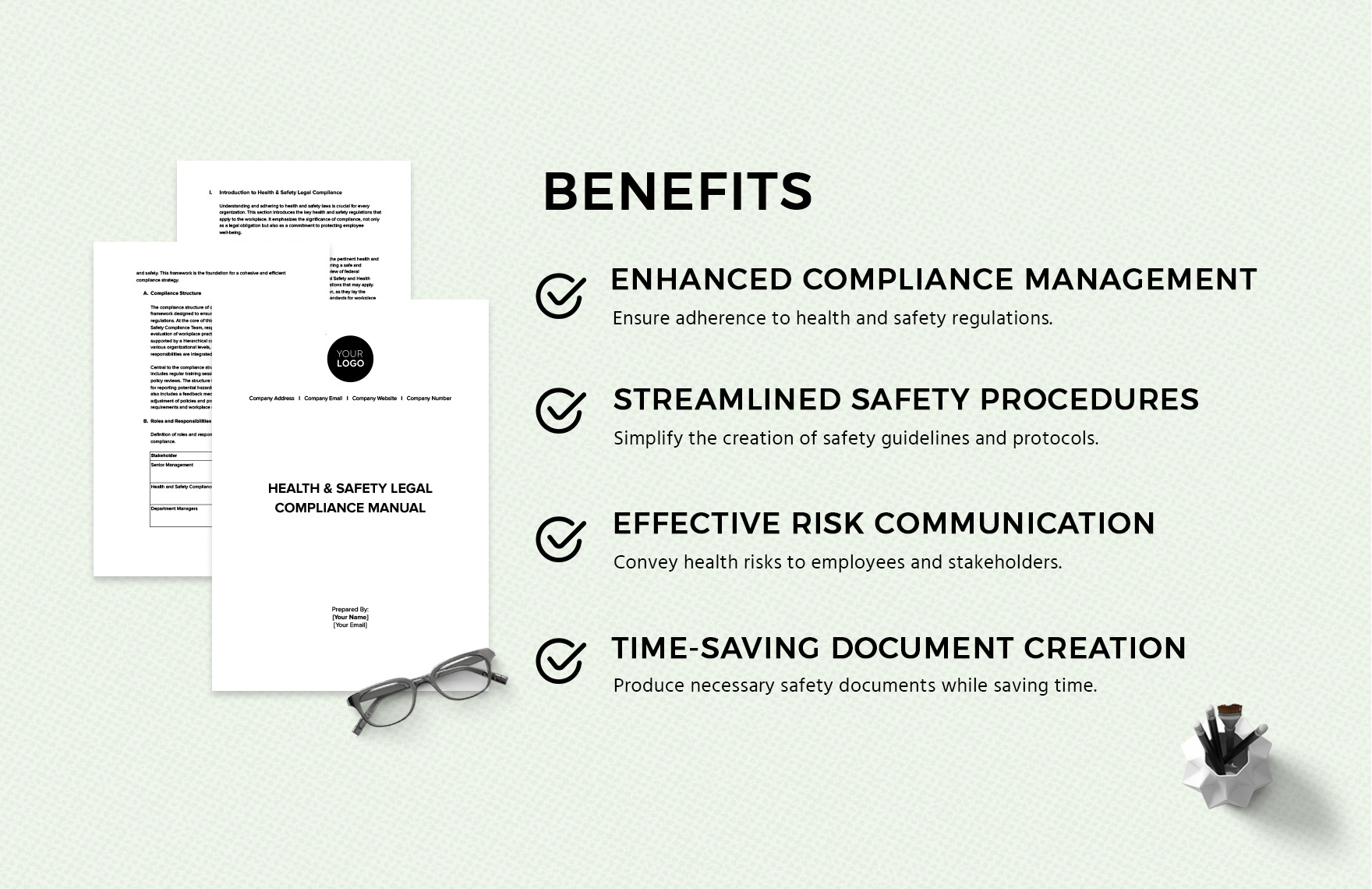 Health & Safety Legal Compliance Manual Template