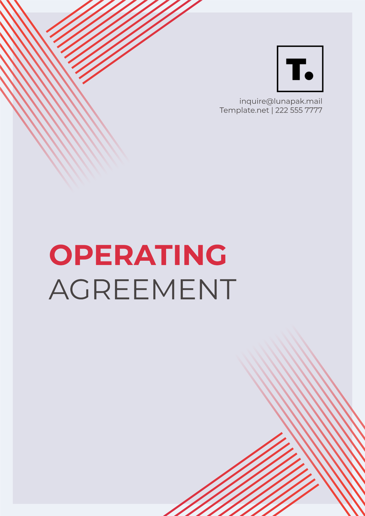 Free Operating Agreement Template