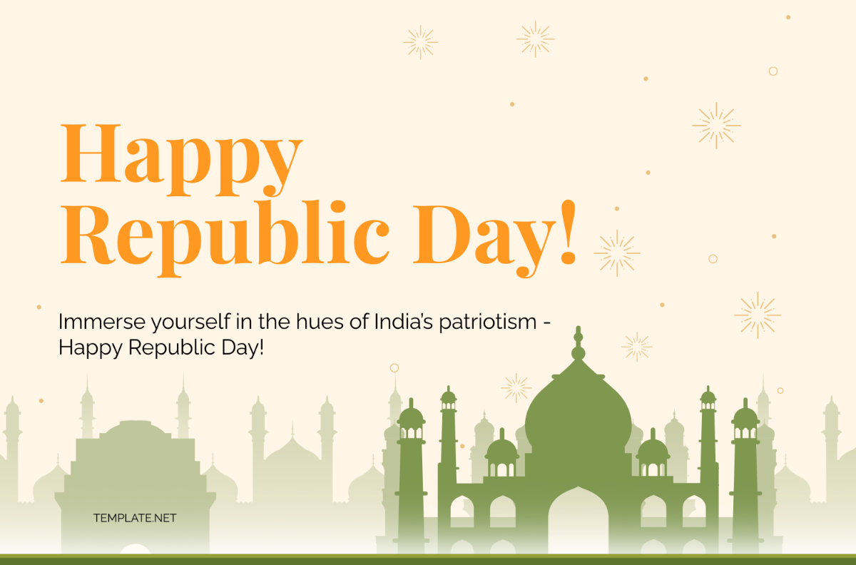 Happy Republic Day Banner Template