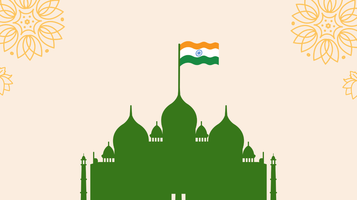 Republic Day Background Horizontal Template