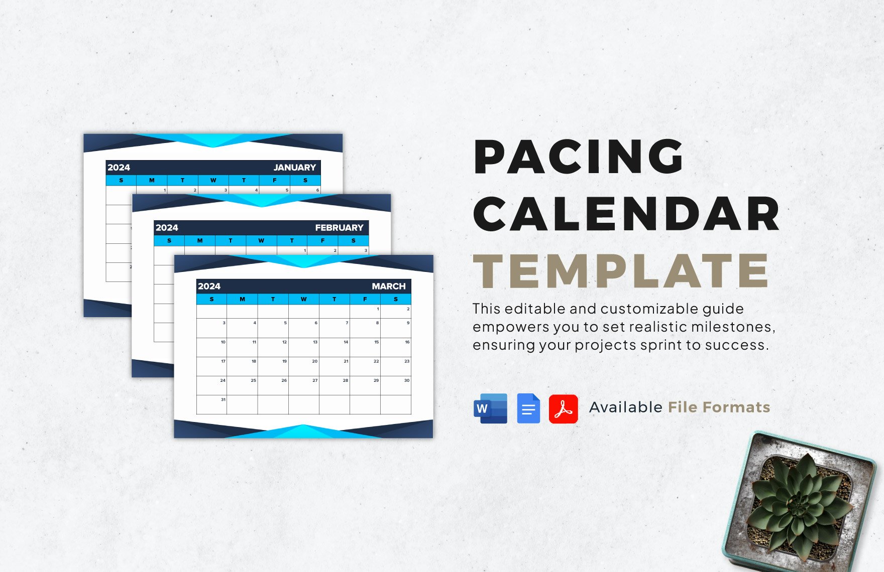 Pacing Calendar Template