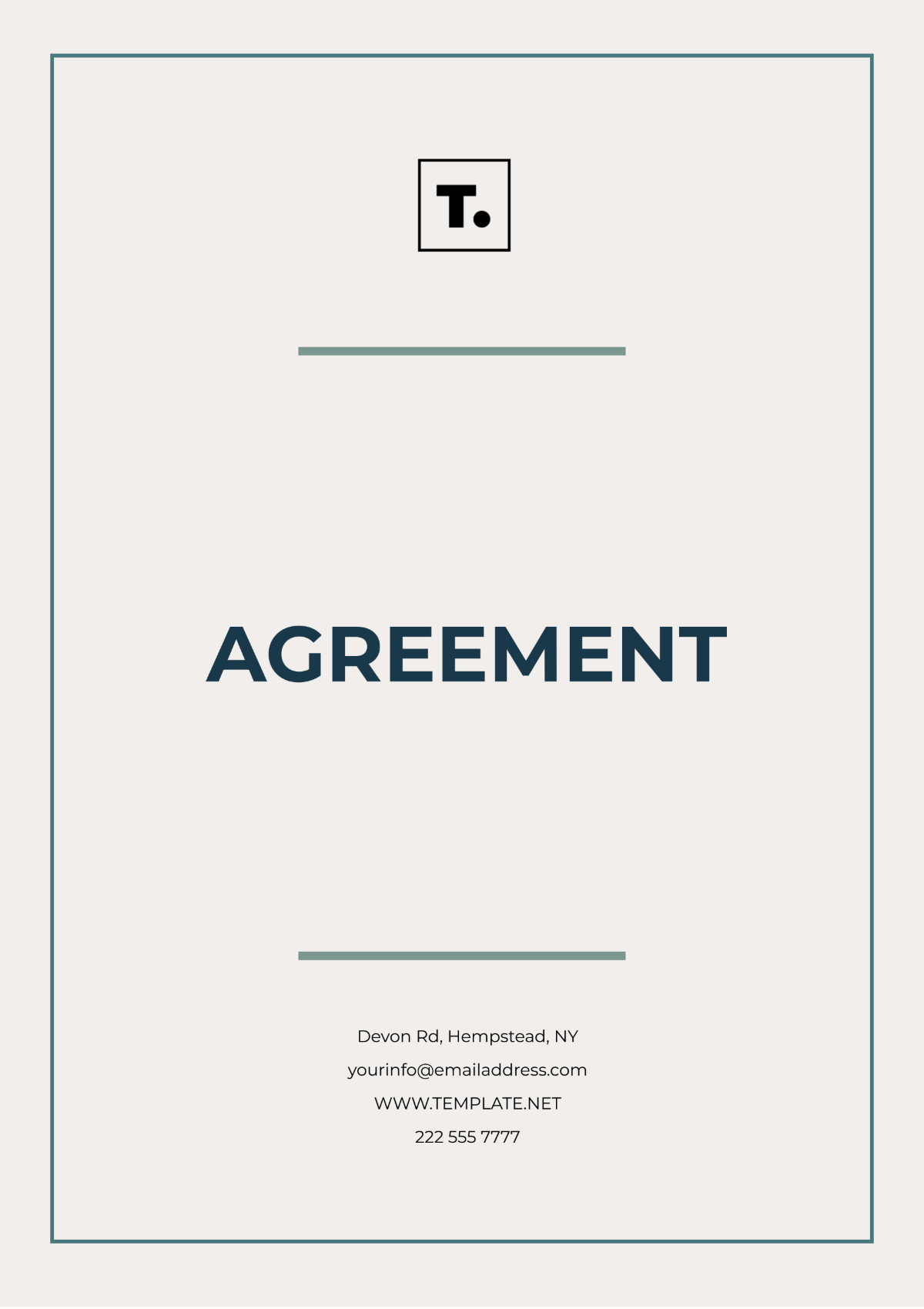 Free Agreements Template