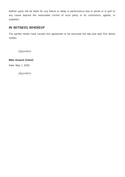 Free Agreements Template to Edit Online
