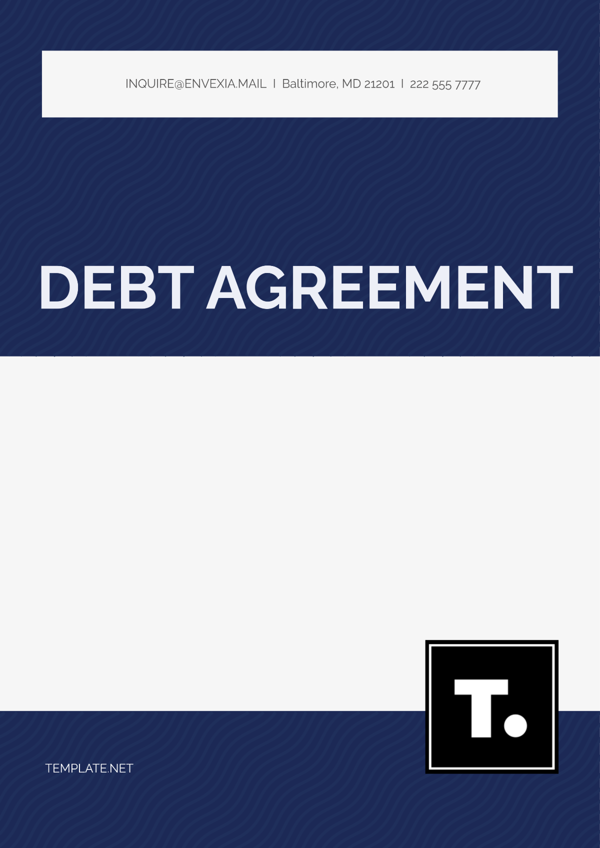 Debt Agreement Template - Edit Online & Download