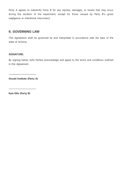 Free Simple Agreement Template to Edit Online