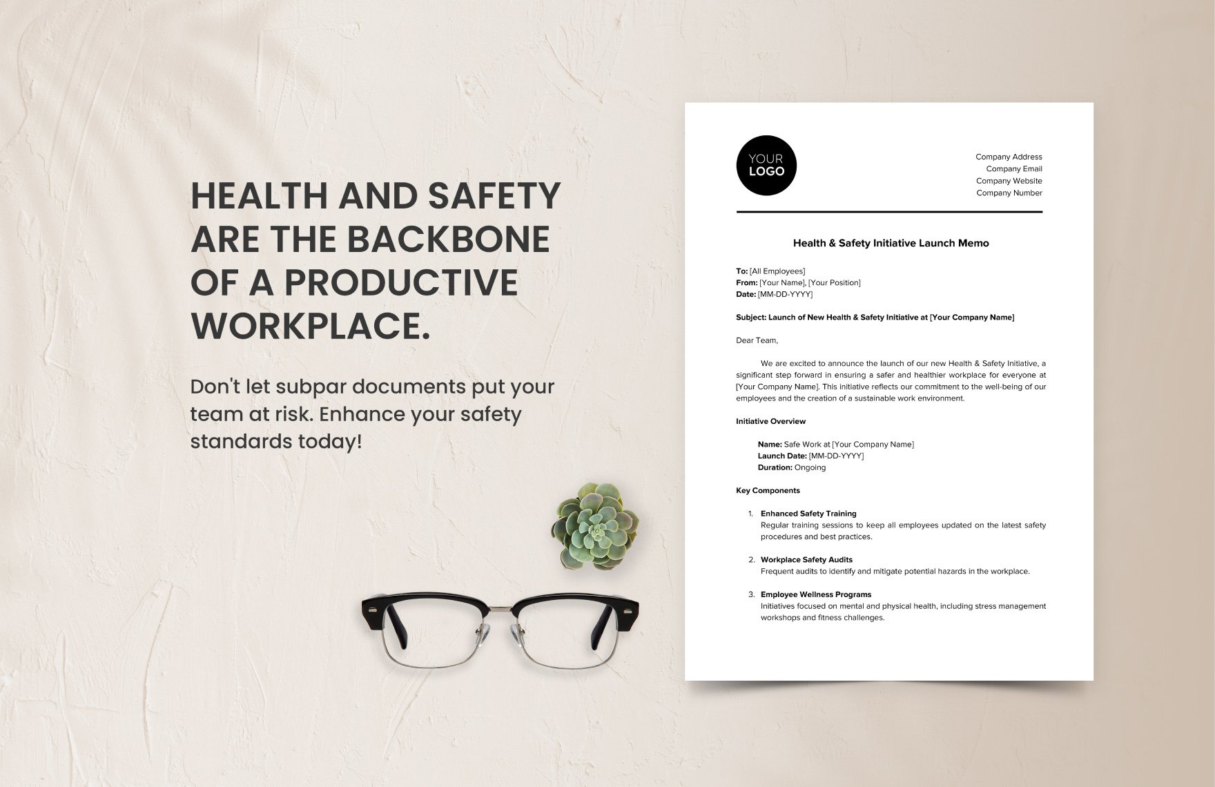 Health Safety Initiative Launch Memo Template