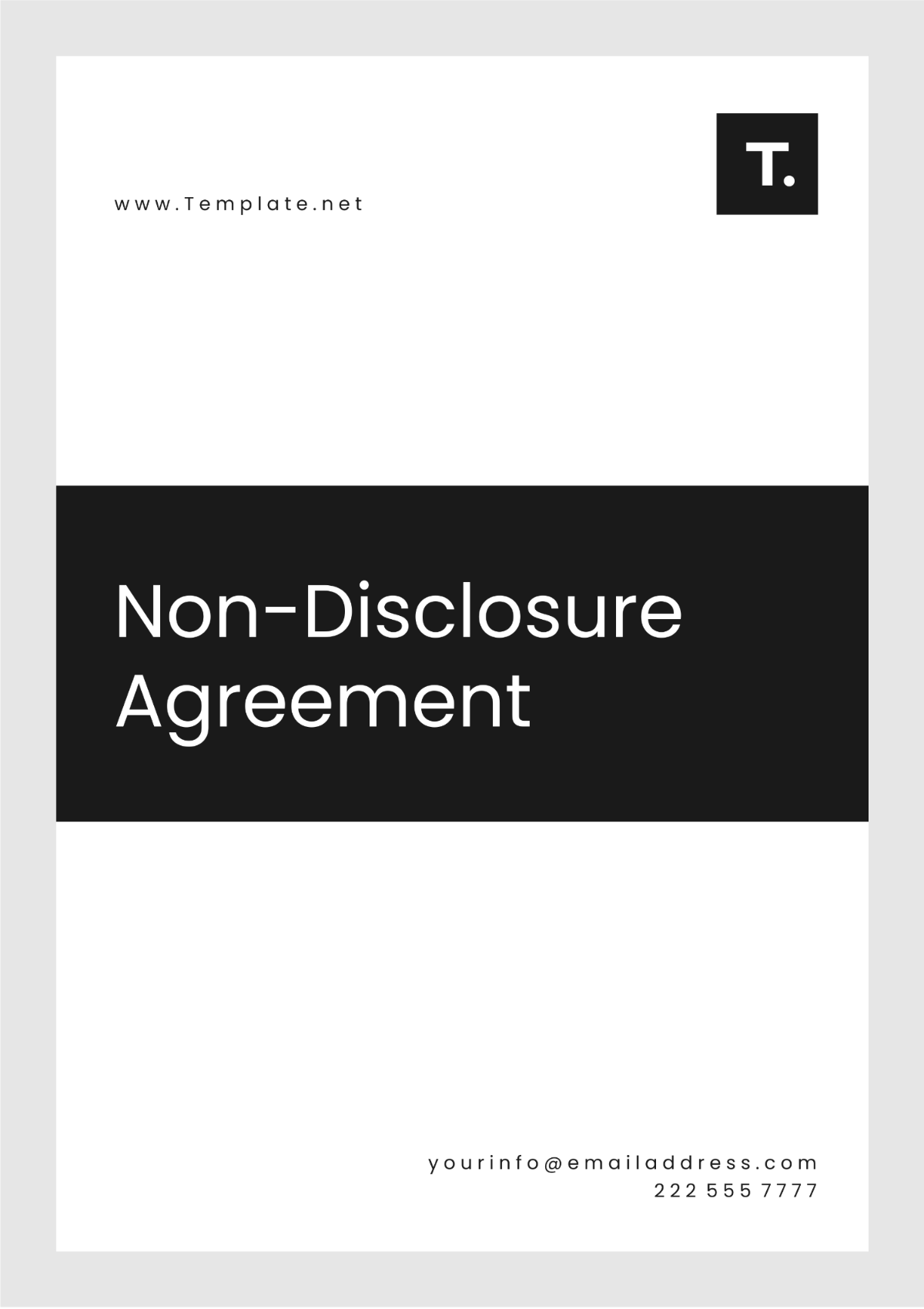 Free Non Disclosure Agreement Template