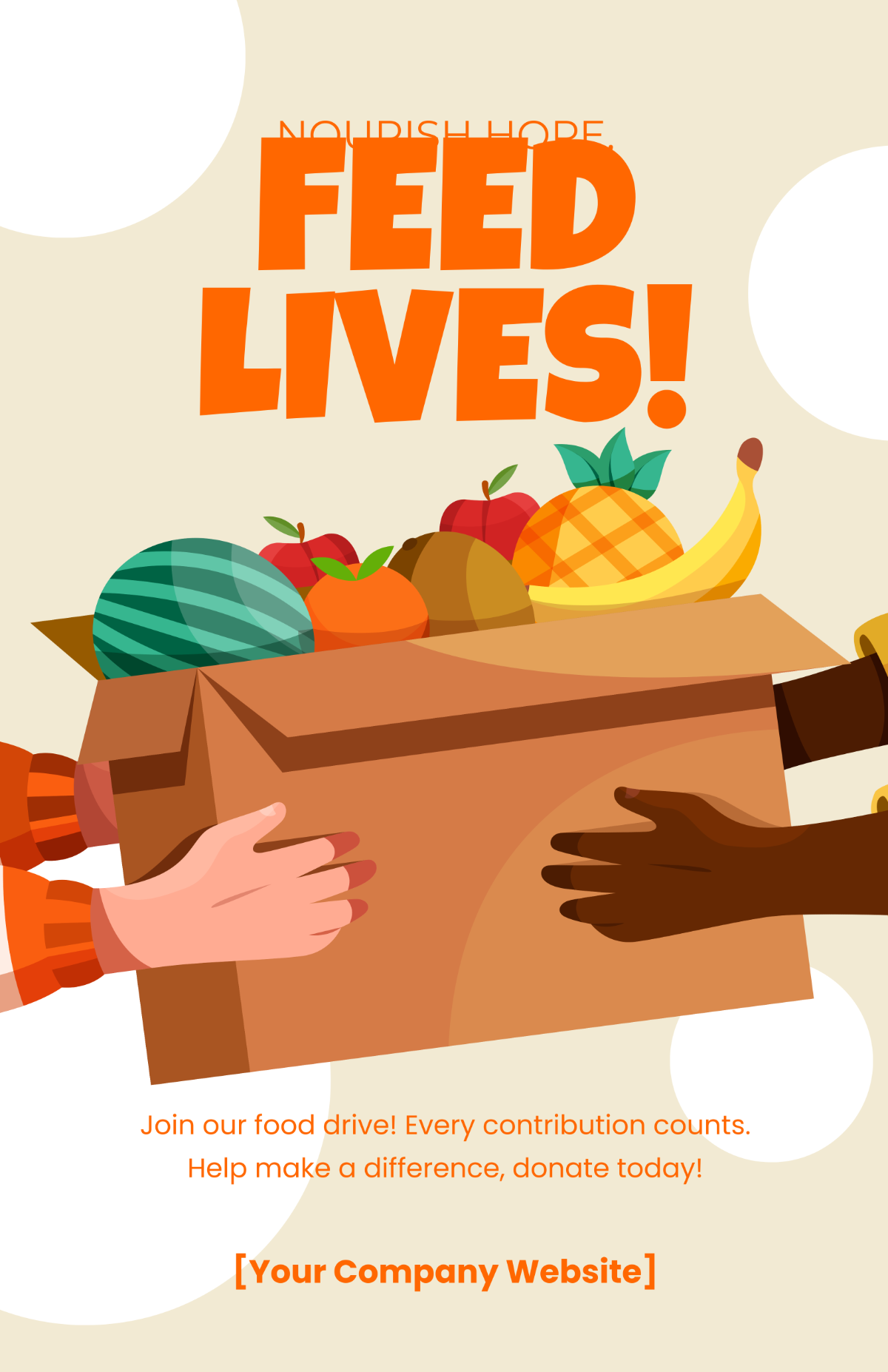 Food Drive Poster Template