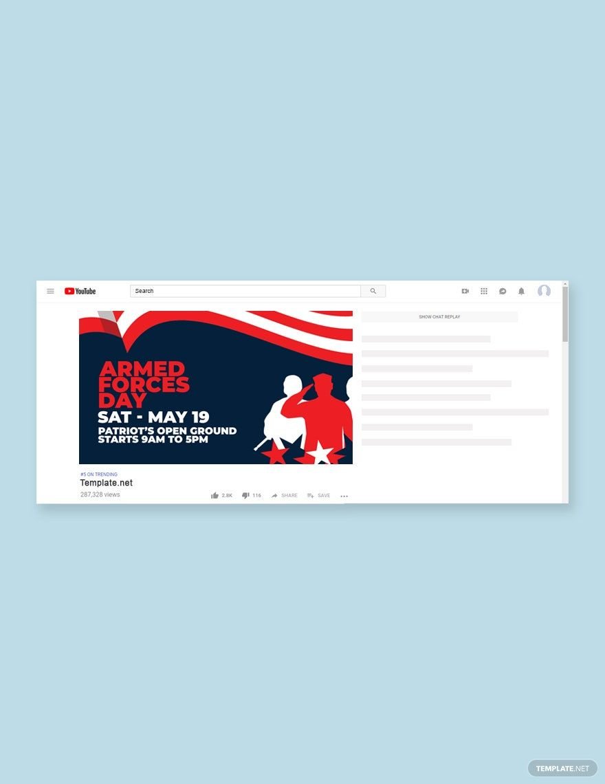 Armed Forces Day YouTube Video Thumbnail Template