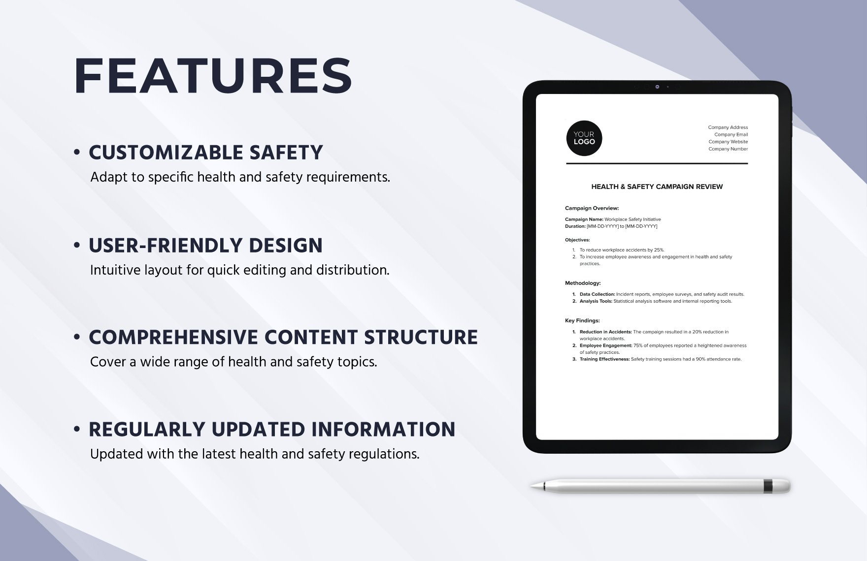 Health & Safety Campaign Review Template