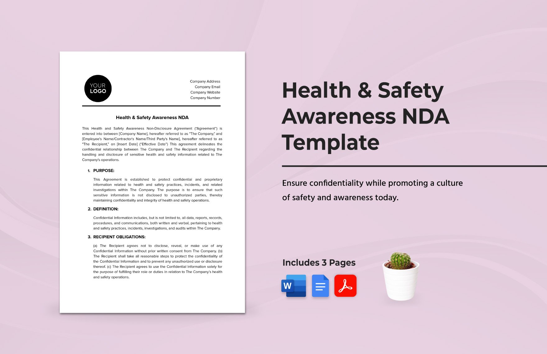 Health & Safety Awareness NDA Template
