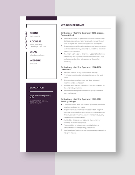 free-embroidery-machine-operator-resume-template-word-apple-pages