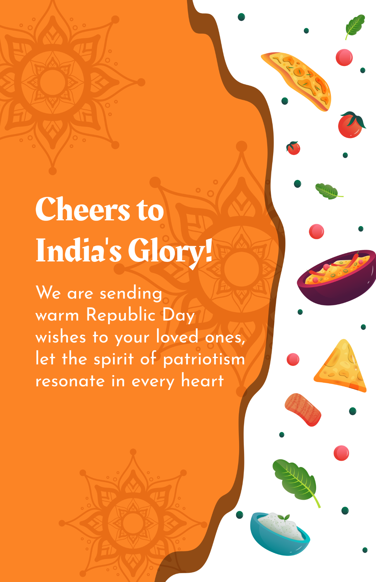 Republic Day Poster for Restaurant Template